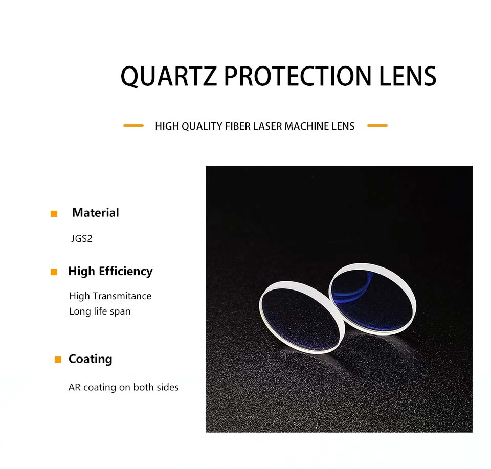 S&F High Power 15-20kw Imported Jgs1 Quartz Protective Lens D37X7 Protection Window for Fiber Laser Cutting Machine