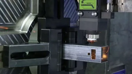 Automatische Last 3 kW Rohr-Rohr-Winkelkanal CNC-Laserschneidemaschinenausrüstung